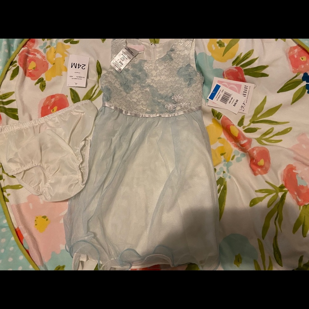 Blue Dress For Baby Girl